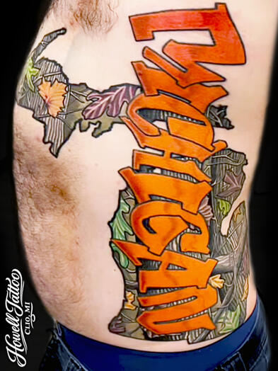 Full Color Sleeve - Howell Tattoo - Justin Howell - Clio, Mi - Walk In Tattoo Shop Near Me
