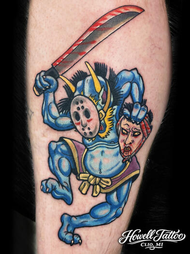 Traditional Crowned Heart and Dagger Tattoo - Walk In Tattoo - Clio MI - by Stu Donaldson - American Trad