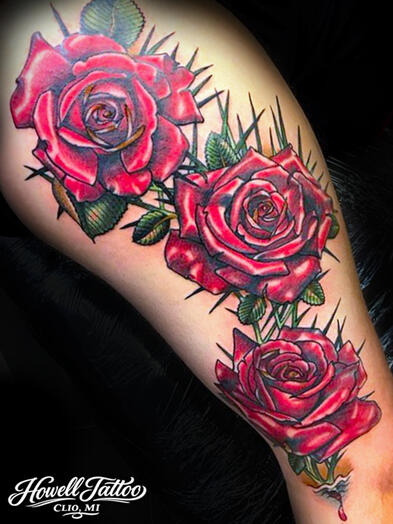 Full Color Sleeve - Howell Tattoo - Justin Howell - Clio, Mi - Walk In Tattoo Shop Near Me