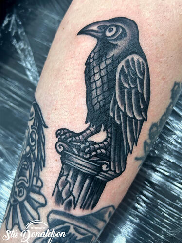 Traditional Crow Tattoo - Howell Tattoo - Walk In - Clio, MI