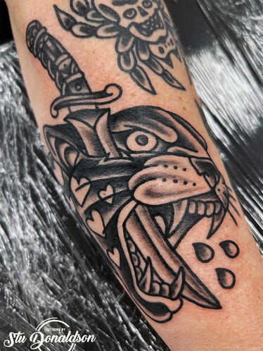 Howell Tattoo - Clio MI - by Stu Donaldson - American Traditional Artist