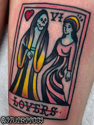Full Color Tarot Card - Stu Donaldson - Howell Tattoo - Clio, Mi